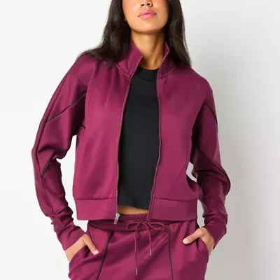 Xersion Womens Lightweight Knit Track Jacket