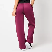 Xersion Womens Mid Rise Moisture Wicking Knit Straight Track Pant