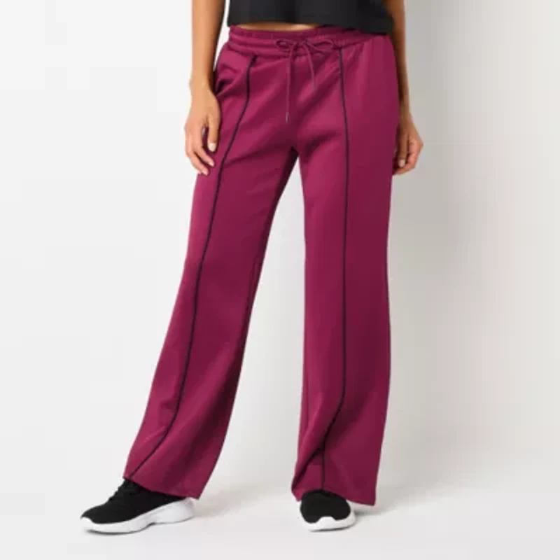 Xersion Womens Mid Rise Moisture Wicking Knit Straight Track Pant
