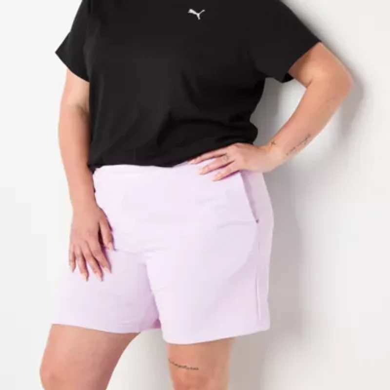 PUMA Womens High Rise Plus Active Pull-On Short