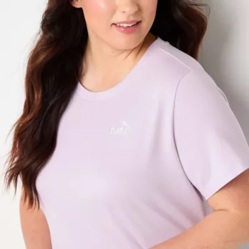 PUMA Womens Short Sleeve T-Shirt Dress Plus