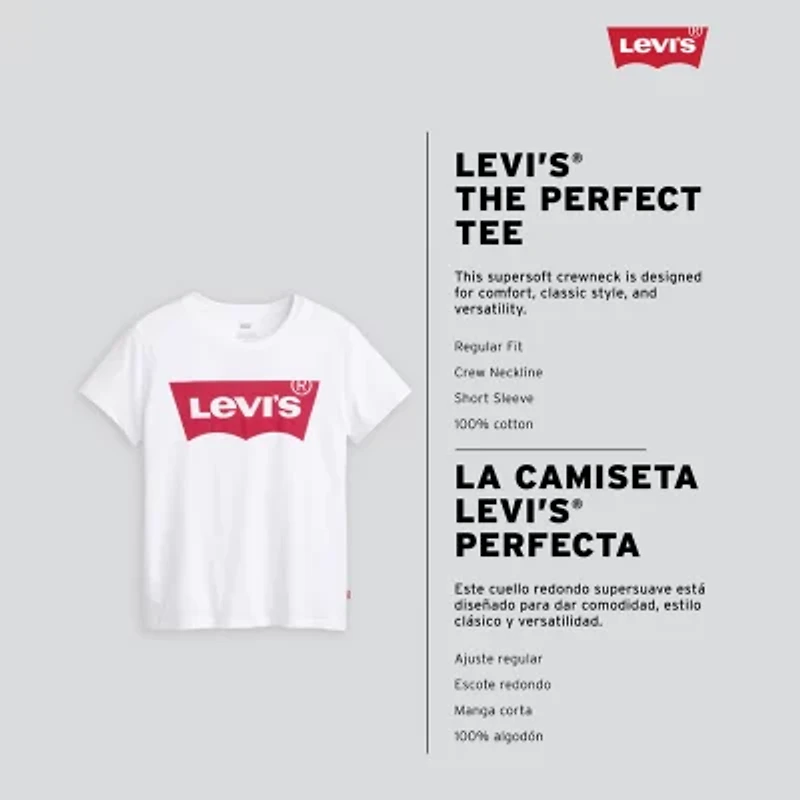 Levi's® The Perfect Tee Womens Plus Crew Neck Short Sleeve T-Shirt