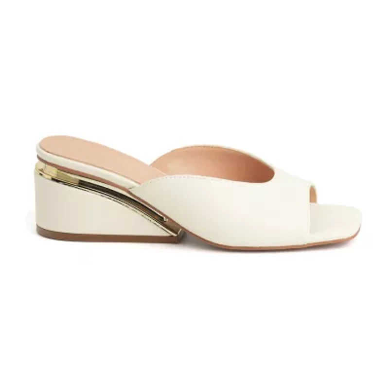 New York & Company Womens Malany Slide Sandals