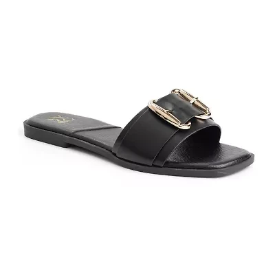 New York & Company Womens Wenda Slide Sandals