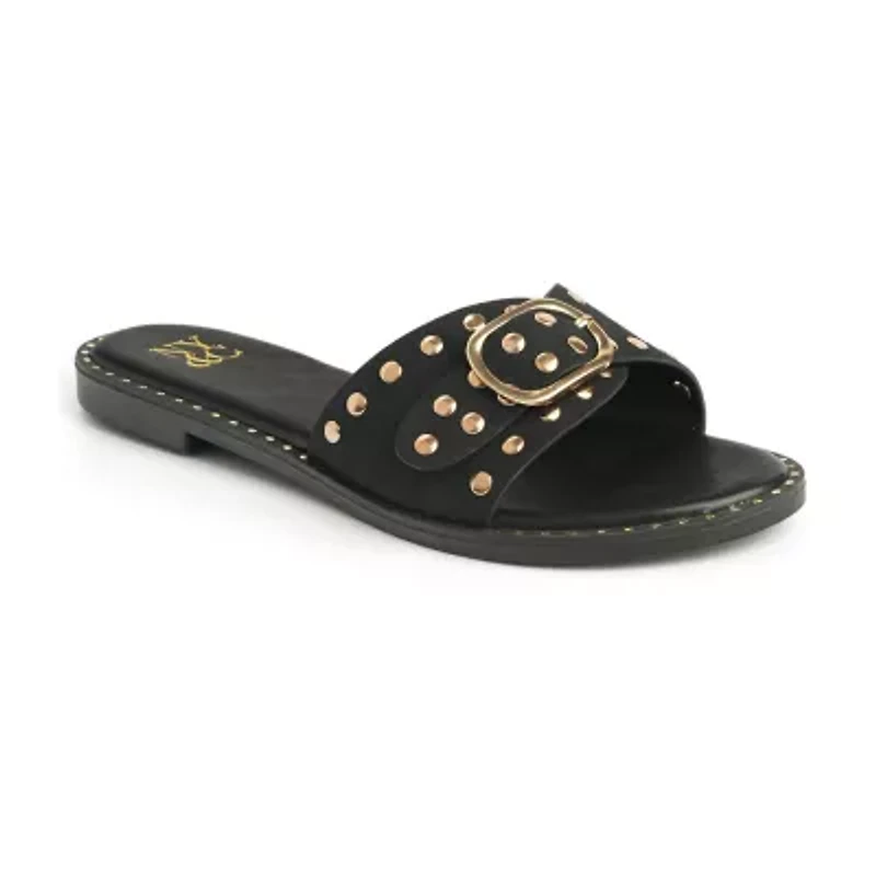 New York & Company Womens Westly Slide Sandals