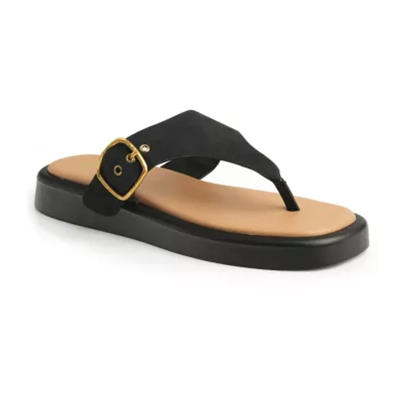 New York & Company Womens Jett Slide Sandals