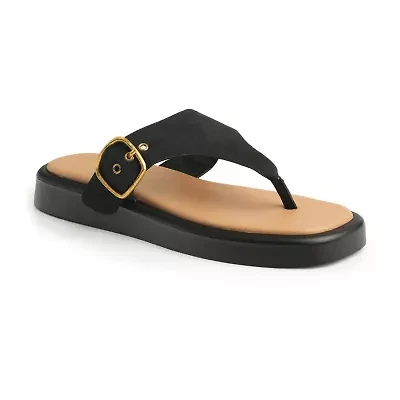 New York & Company Womens Jett Slide Sandals