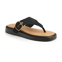 New York & Company Womens Jett Slide Sandals