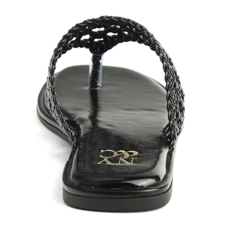 New York & Company Womens Phillipa Slide Sandals