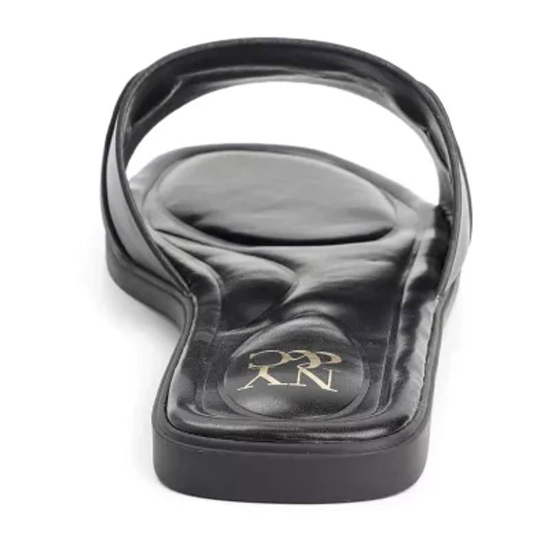 New York & Company Womens Rayla Slide Sandals
