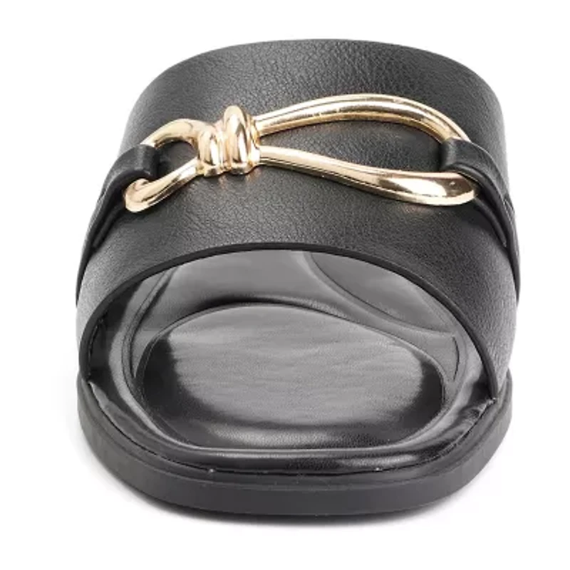 New York & Company Womens Rayla Slide Sandals