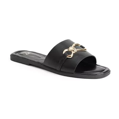New York & Company Womens Rayla Slide Sandals