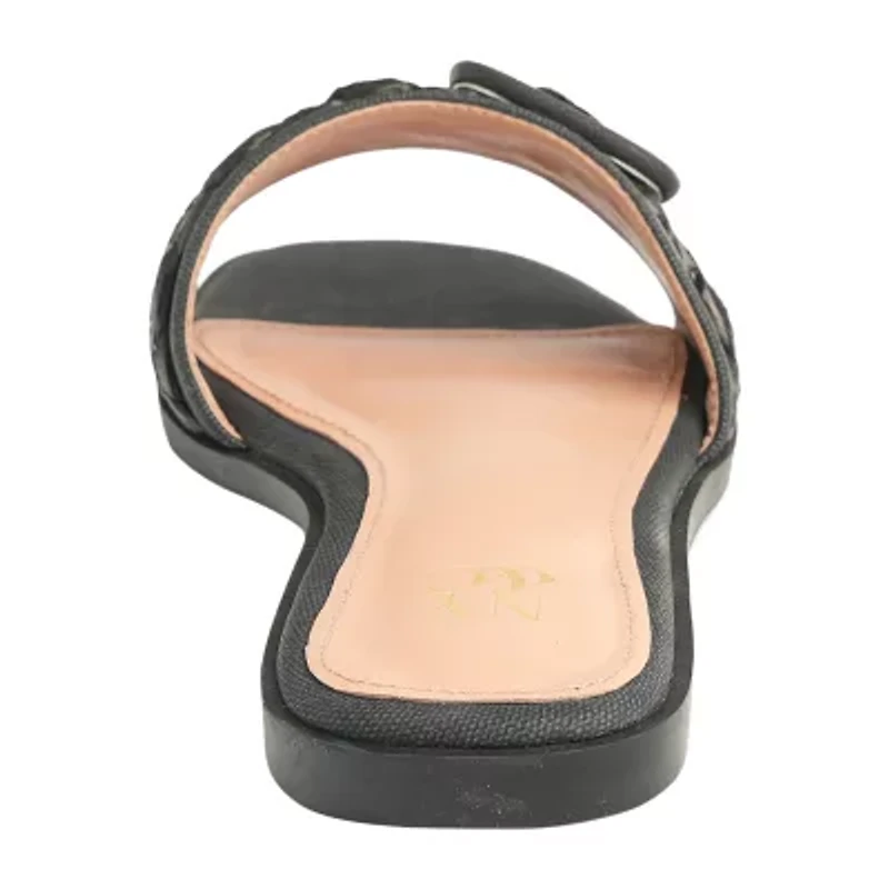 New York & Company Womens Amber Slide Sandals