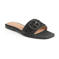New York & Company Womens Amber Slide Sandals
