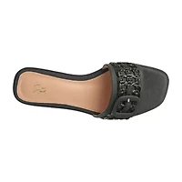 New York & Company Womens Amber Slide Sandals
