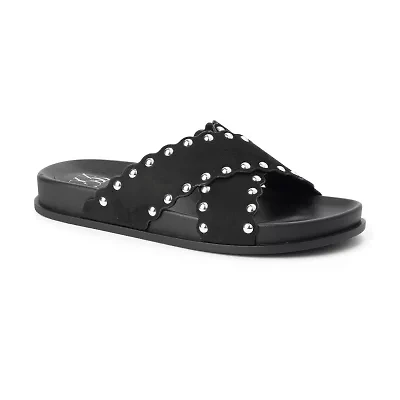 New York & Company Womens Barnett Slide Sandals