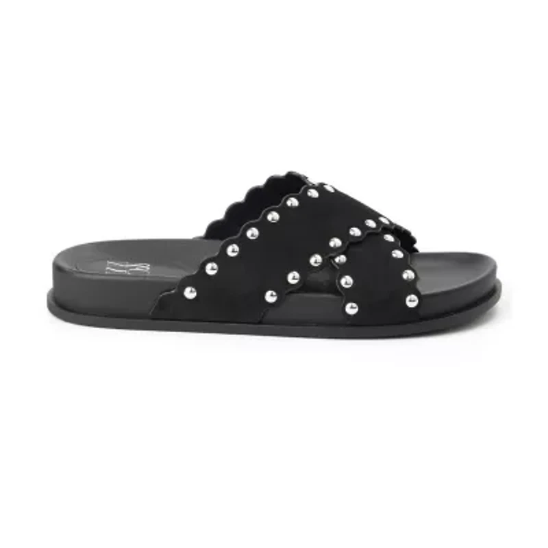 New York & Company Womens Barnett Slide Sandals