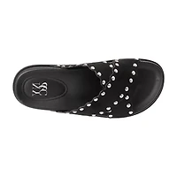 New York & Company Womens Barnett Slide Sandals