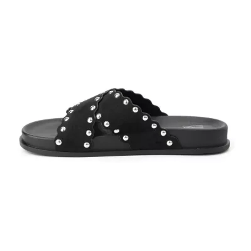 New York & Company Womens Barnett Slide Sandals