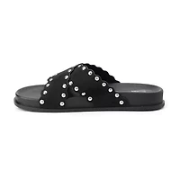 New York & Company Womens Barnett Slide Sandals