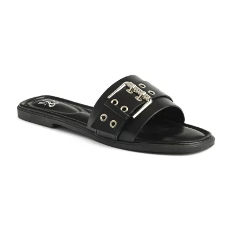 New York & Company Womens Rey Slide Sandals