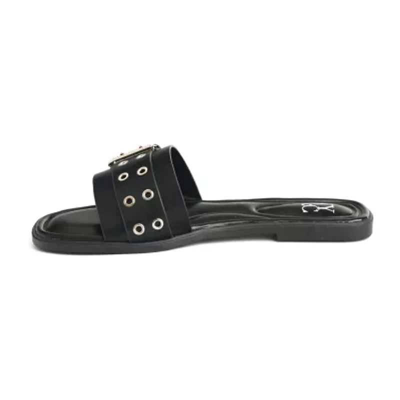 New York & Company Womens Rey Slide Sandals