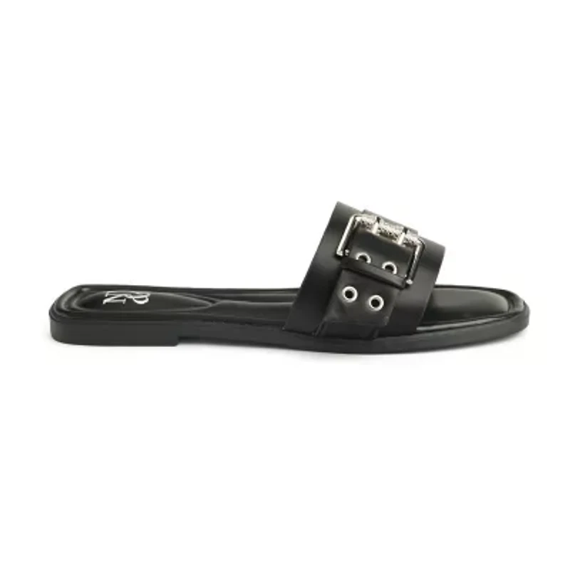 New York & Company Womens Rey Slide Sandals