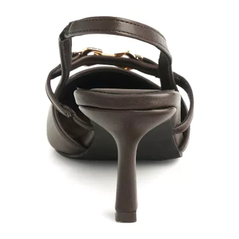 New York & Company Womens Cindy Heeled Sandals
