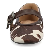 Journee Collection Womens Almond Closed Toe Ballet Flats