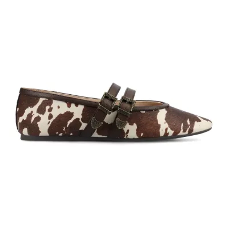 Journee Collection Womens Almond Closed Toe Ballet Flats
