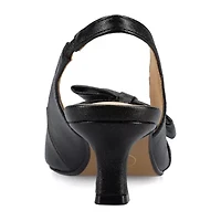 Journee Collection Paloma Womens Pointed Closed Toe Kitten Heel Pumps