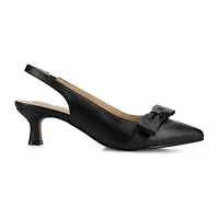 Journee Collection Paloma Womens Pointed Closed Toe Kitten Heel Pumps