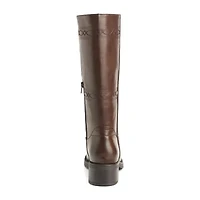 New York & Company Womens Cady Stacked Heel Over the Knee Boots