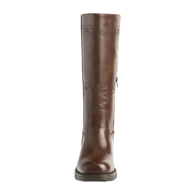 New York & Company Womens Cady Stacked Heel Over the Knee Boots