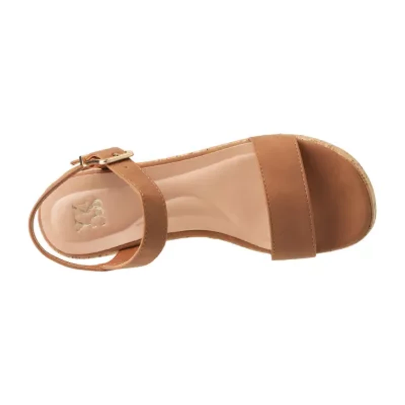 New York & Company Womens Halina Wedge Sandals