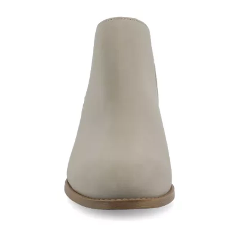 Journee Collection Womens Stacked Heel Booties