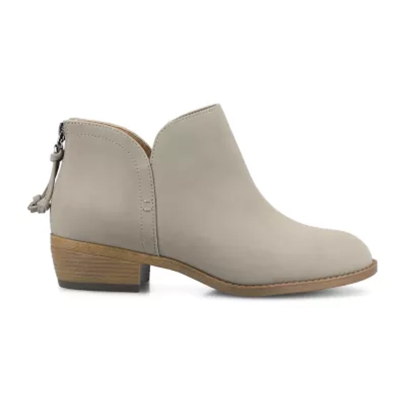 Journee Collection Womens Stacked Heel Booties