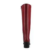 Journee Collection Womens Romilly Stacked Heel Riding Boots