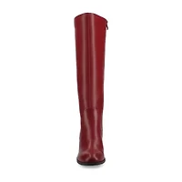 Journee Collection Womens Romilly Stacked Heel Riding Boots