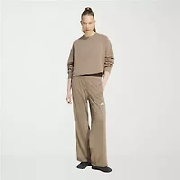 adidas Womens Wide Leg High Rise Regular Fit Track Pant