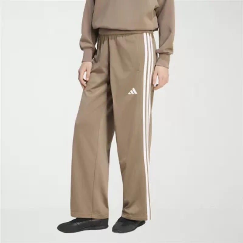 adidas Womens Wide Leg High Rise Regular Fit Track Pant