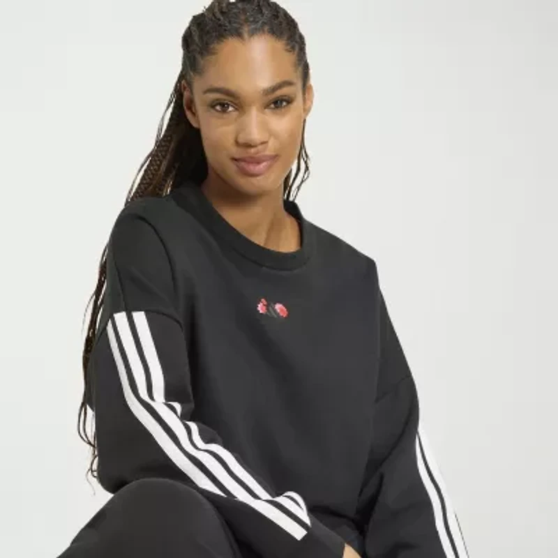 adidas Womens Crew Neck Long Sleeve Sweatshirt