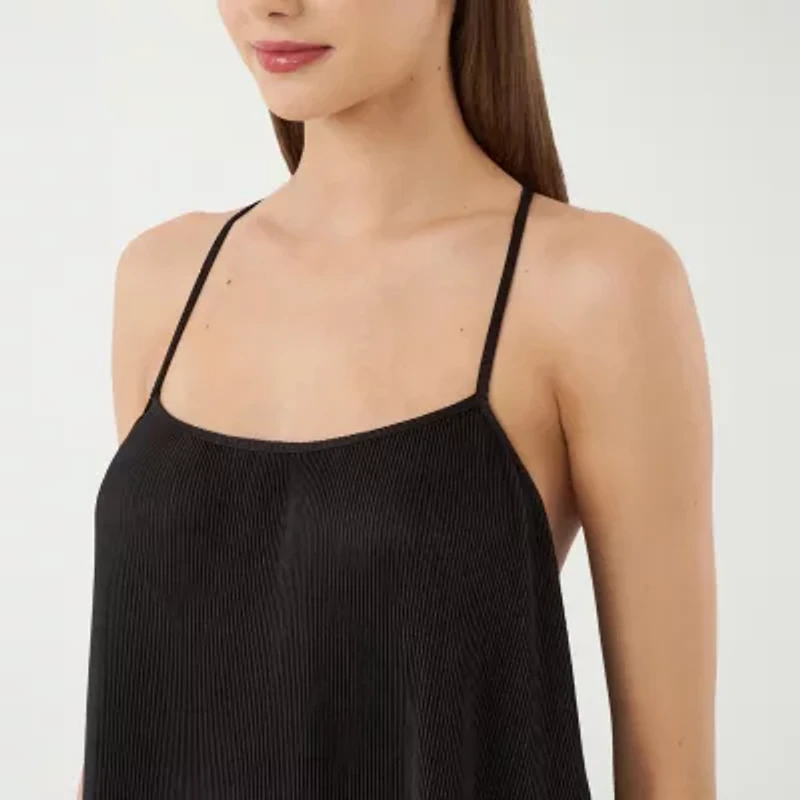 RM Rebecca Minkoff Womens Straight Neck Sleeveless Embellished Maxi Dress