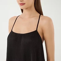 RM Rebecca Minkoff Womens Straight Neck Sleeveless Embellished Maxi Dress