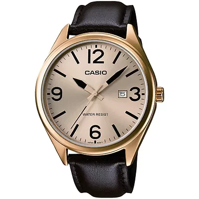 Casio Mens Black Strap Watch Mtp1342l-9b