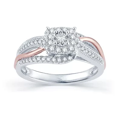 CT.T.W. Natural Diamond 14K Two-Tone Gold Engagement Ring