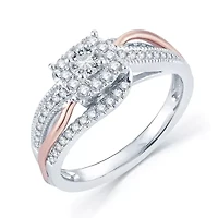 CT.T.W. Natural Diamond 14K Two-Tone Gold Engagement Ring