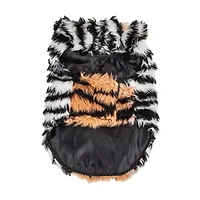 Pet Life ® Luxe 'Tigerbone' Glamourous Patterned Faux Mink Fur Dog Coat