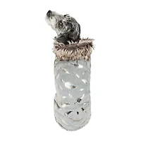 Pet Life ® Luxe 'Gold-Wagger' Gold-Leaf Designer Fur Dog Jacket Coat