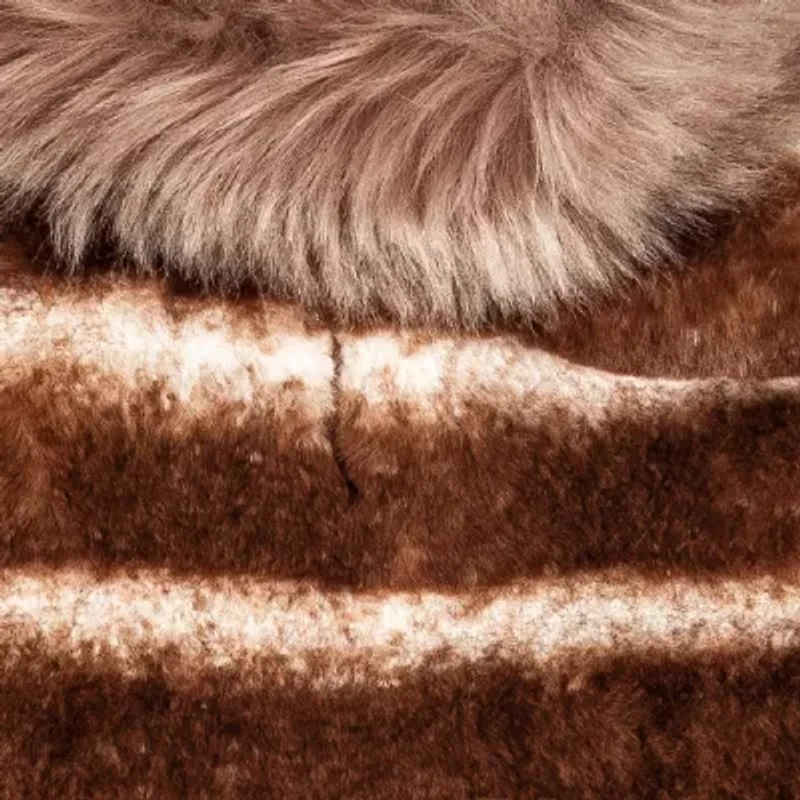 Pet Life ® Luxe 'Tira-Poochoo' Tiramisu Patterned Faux Mink Dog Coat